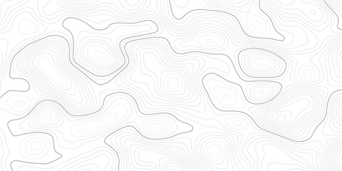 Abstract modern topographic contour map texture with clean flowing elevation lines, organic terrain curves, geographic grid patterns and seamless transparent background design © Mirror