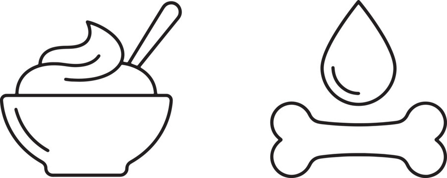 Art & Illustration, Healthy calcium yogurt bowl and strong bone health oil dropper drop