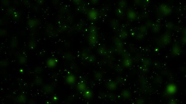 Glowing Green Ash Particle Overlay