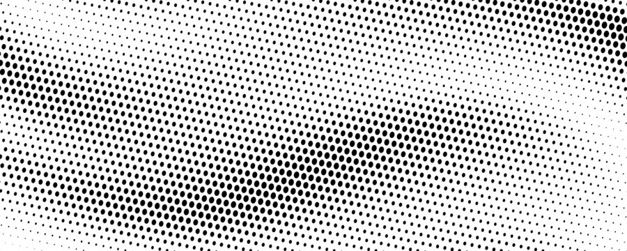 Halftone dotted abstract background. Grain gradient texture background with dots. Noise Stipple pointillism pattern. Sand, grain, grunge stipple effect. Abstract texture, vector illustration. modern