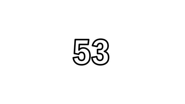 Bold black outline of the number thirty-one centered on a clean white background, representing a numerical value or count