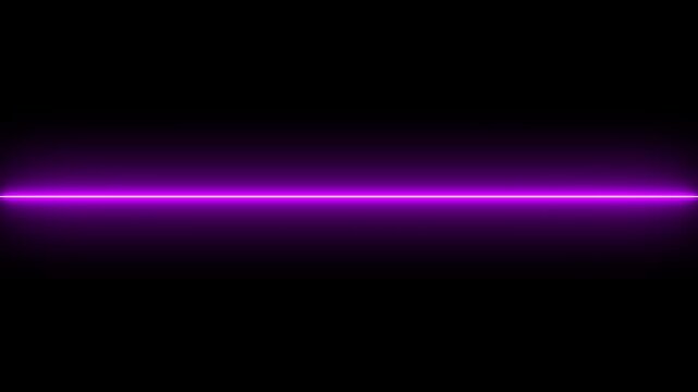 A single, sharp, bright green neon line extending horizontally across a completely black background, creating a stark, minimalist visual with a sense of direction or division. Keywords: neon, line