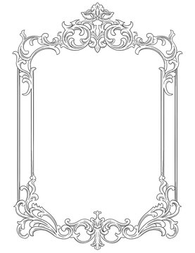 Royal pattern border and frame illustration