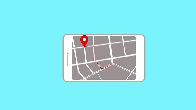 Hello Mobile Map Imagens de