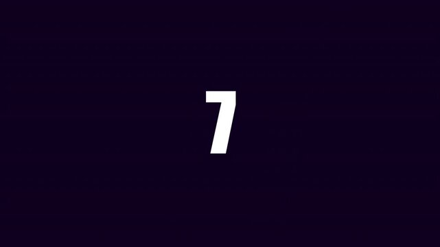 Modern 10 second countdown timer with white bold text on dark background starting with ready and ending with go for sports gaming or event intro video animation
