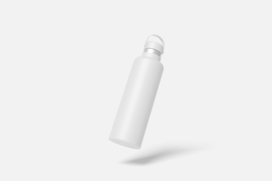 Blank Water Bottle Mockup - 3D