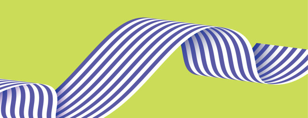 Fototapeta premium Abstract striped ribbon design background vector