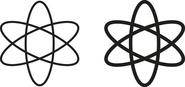 Photon icon vector editable. black vectors set