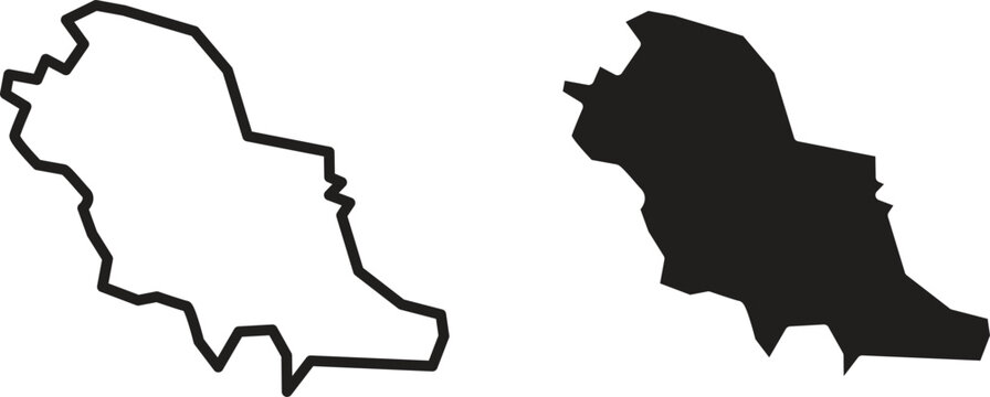 Saudi arabia icon vector editable. black vectors set