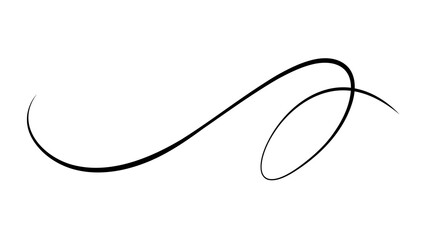 Fototapeta premium PNG Elegant decorative flourish design on transparent background