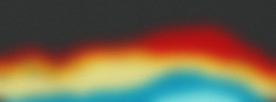 Vibrant Sunset Sky Gradient Background Fiery Red Orange Yellow to Cyan Blend Abstract Dramatic Twilight Horizon