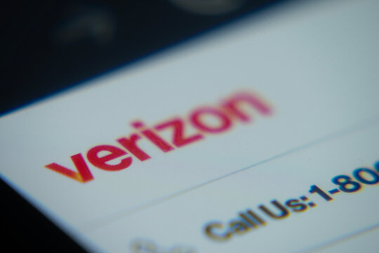 Dhaka, Bangladesh- 02 Dec 2025: A Close-up of a laptop screen is displaying the Verizon web interface in a browser.
