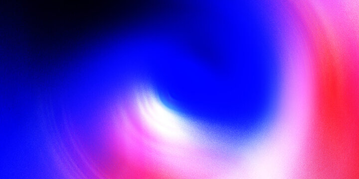 An abstract colorful background featuring bright digital wave lines and a vibrant neon glow against a dark purple and black space texture