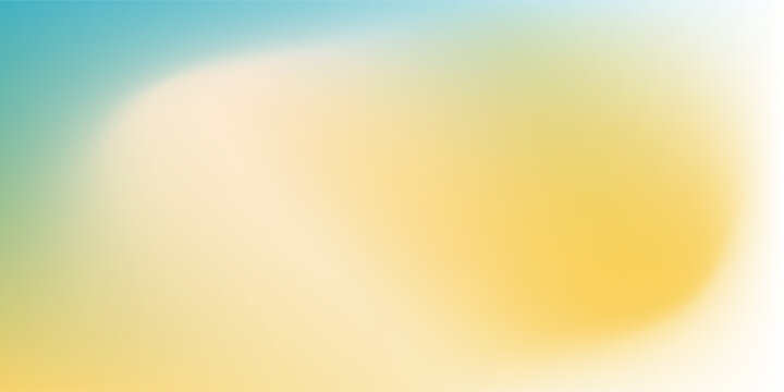 Blurred color gradient background, abstract turquoise blue yellow grain gradation texture, vector soft khaki texture abstract background