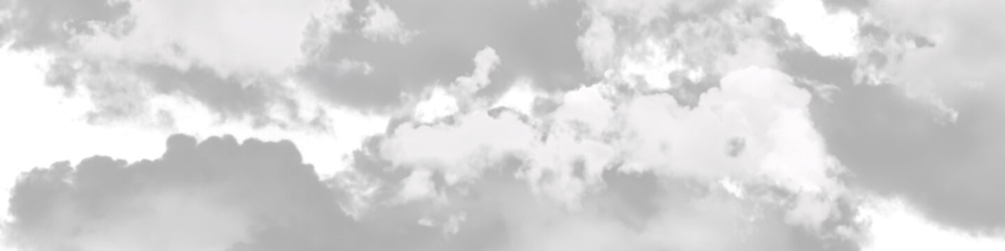 Dense white cloud mass isolated on transparent background for dramatic sky effects and architectural rendering.