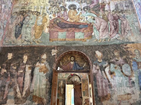 A view from the historic Sopocani Monastery near Novi Pazar, Serbia.