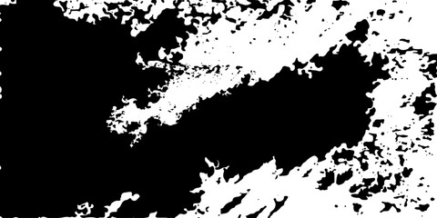 Obraz premium An abstract artistic pattern with bold black shapes contrasted against a textured white background, evoking a sense of raw energy and modern design.
