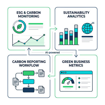 Artificial Intelligence driven framework for comprehensive carbon footprint management, sustainability analytics, and green business reporting