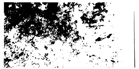 Fototapeta premium Abstract texture of dark ink splatters and smudges against a stark white background, evoking a sense of raw chaos and creative freedom.