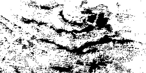 Obraz premium Abstract textured pattern with organic shapes in black and white, resembling weathered wood grain or natural rock formations, creating a sense of raw, organic beauty.