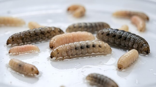 Screwworm Maggot Larvae Parasite Flesh Wound