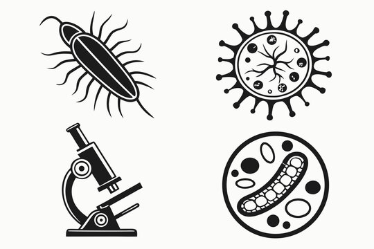 Medical and biological icons set