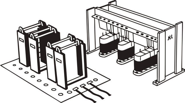 Technical line of electrical transformers and circuit components