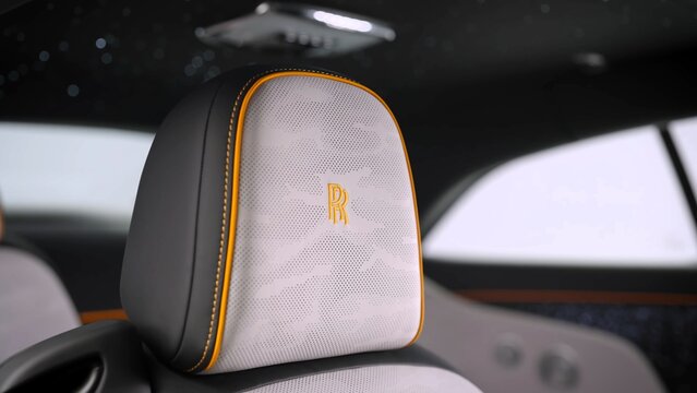 2027 Rolls-Royce Spectre Series II, luxury expensive car. close up of a car