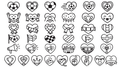 Fototapeta premium Charity heart line icon set. Helping hands, donation, love, care, support, gift box outline vector illustrations. Symbols for nonprofit aid on white background.