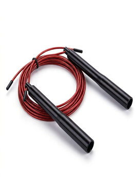 Jump rope with colorful handles and cord