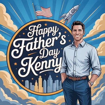 Happy father's day kenny celebration