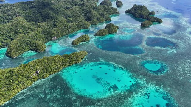 Palau's scenic Rock Islands are fringed by extraordinary coral reefs. This beautiful island-nation is a popular destination for scuba divers, snorkelers, kayakers, and World War II historians. 