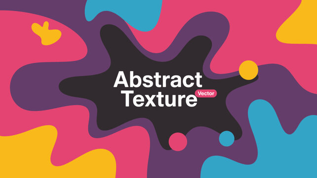 Colorful abstract fluid shapes vector illustration with overlapping organic forms and vibrant gradients texture gradient blob splatter swirl design background