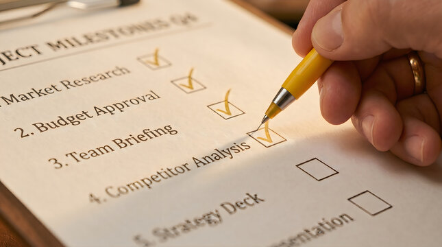 Project Milestones Checklist &ndash; Progress Tracking and Management