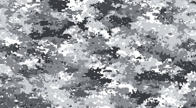 Abstract grey pixel camouflage seamless texture background design with camouflage military monochromatic background tactical abstract seamless material wallpaper geometric creative backdrop