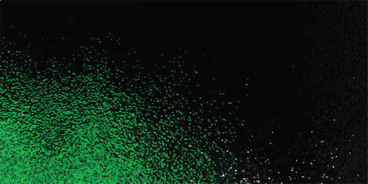 Green and Black Abstract Particle Explosion Texture.