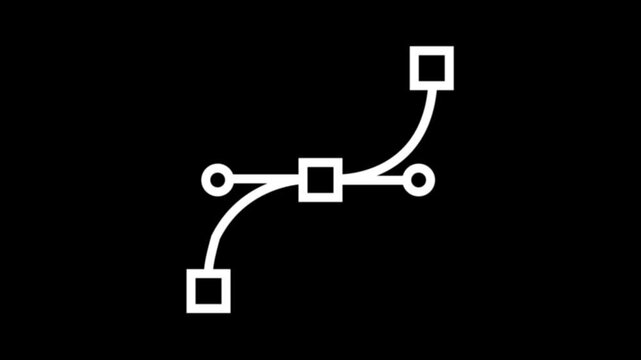Minimalist animated infographic with geometric and connecting lines for data visualization and presentation templates