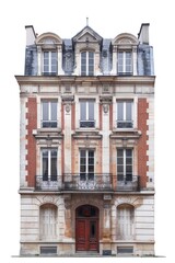 Naklejka premium Elegant Parisian townhouse facade
