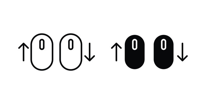 Scroll down up icon