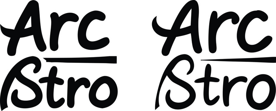 Black script text arc stro with horizontal lines on a white background calligraphy