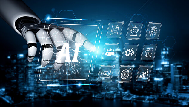 AI brain processes big data with generative AI, LLMs, and machine learning to support business decisions, prompt engineering, and future agentic artificial intelligence systems. spline
