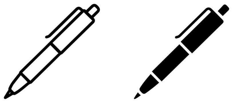 pen writing signature icon vector