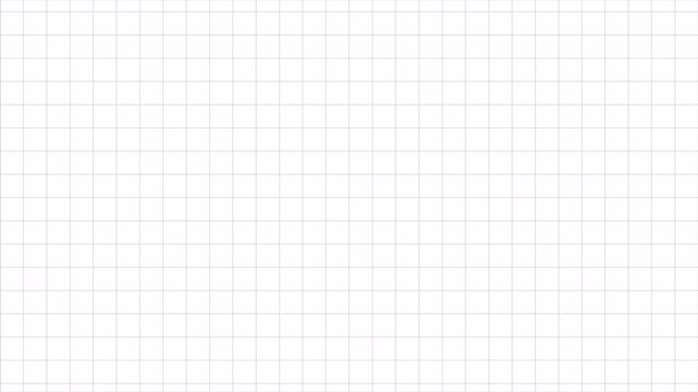 White Graph Paper Motion Background with Animated Grid Lines Moving Top to Bottom Seamless Loop for Technical Science Math Education Minimalist Design Blueprint 4k video