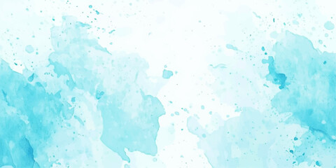 Fototapeta premium Blue grunge paint texture background with watercolor wall pattern vintage rough cold blue ice art design wallpaper texture