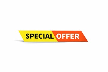 Obraz premium Special offer banner with yellow and orange gradient design