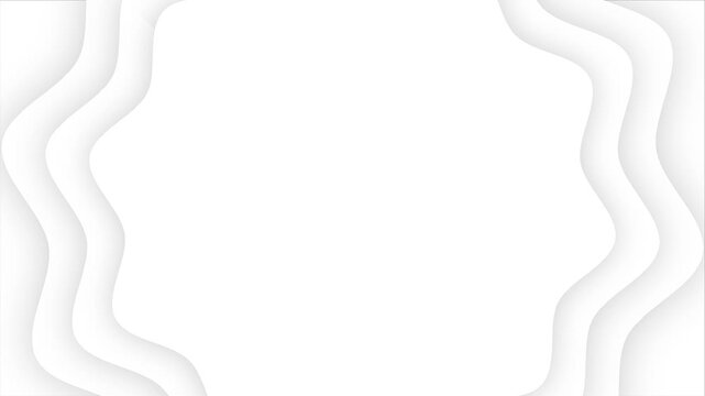 4k looping video line shape waves shadow with empty space design illustration motion background element