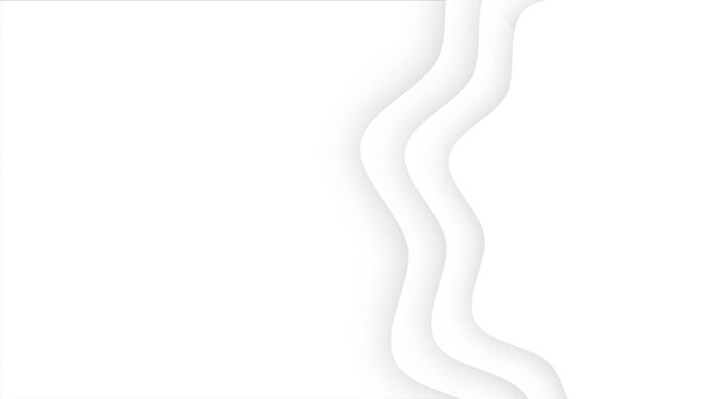 4k looping video line shape waves shadow with empty space design illustration motion background element