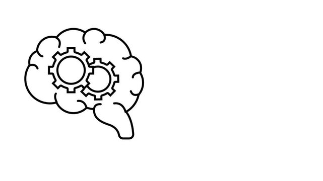 Artificial Intelligence icon illustration, Machine Learning, and Innovation