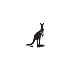 kangaroo silhouette, vector kangaroo, marsupial, Australian wildlife, outback animal, joey, pouch,  © Bisma