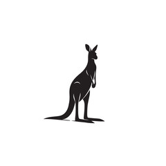 kangaroo silhouette, vector kangaroo, marsupial, Australian wildlife, outback animal, joey, pouch,  © Bisma